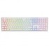 Ducky Zero 6108 Pure White Wireless Gaming Tastatur - MX2A Red (US)