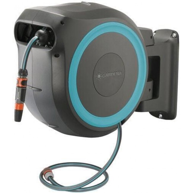 Gardena 18620-20 garden hose reel Wall-mounted reel Automatic Black