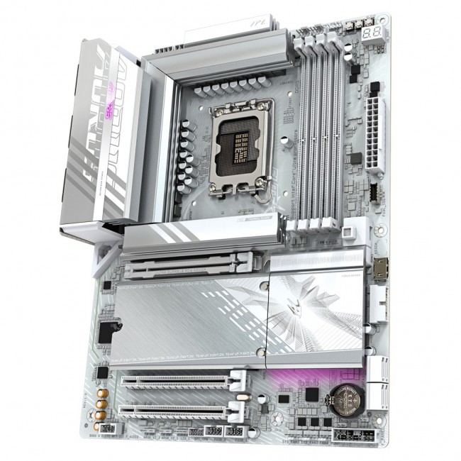 GIGABYTE B860 AORUS ELITE WIFI7 ICE Motherboard - Intel Core Ultra Series CPUs, 14+1+2+1 Phases VRM, up to 9200MHz DDR5, 1xPCIe 5.0 + 2xPCIe 4.0 M.2, 2.5GbE LAN, WIFI 7, USB 4 GIGABYTE B860 AORUS ELITE WIFI7 ICE Motherboard - Intel Core Ultra Series CPUs, 14+1+2+1 Phases VRM, up to 9200MHz DDR5, 1xPCIe 5.0 + 2xPCIe 4.0 M.2, 2.5GbE LAN, WIFI 7, USB 4