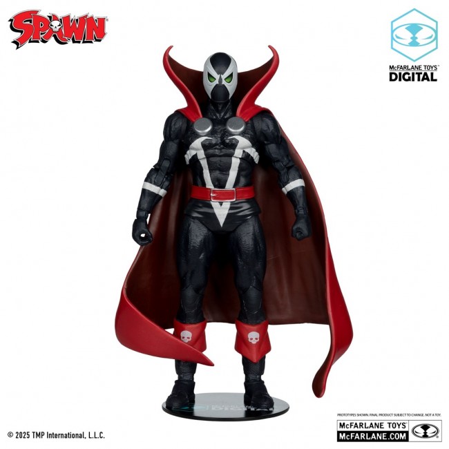 McFarlane Toys Spawn 77 (Black and Red) Comic and Digital Collectible Red Platinum Edition