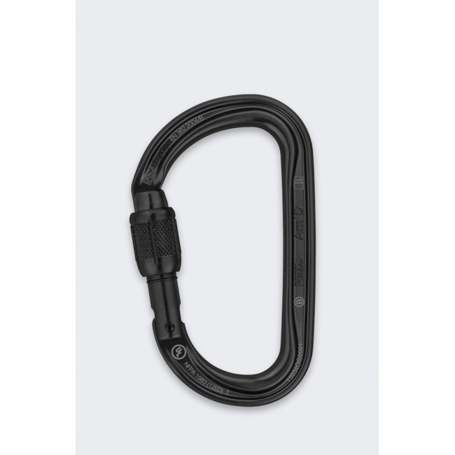 Karabinek zakręcany Petzl Am'D Screw-Lock - black