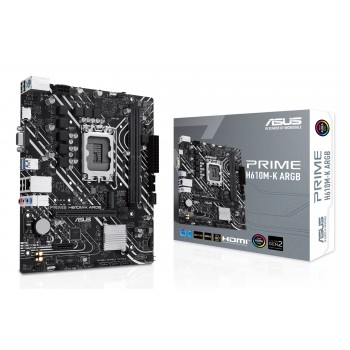 ASUS PRIME H610M-K ARGB Intel H610 LGA 1700 micro ATX
