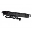 Alantec PZ081U3M power extension 3 m 8 AC outlet(s) Indoor Black