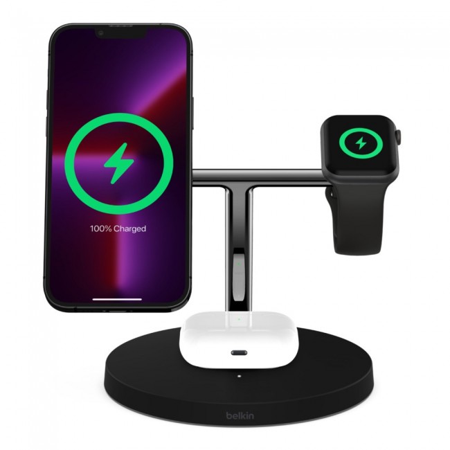 Belkin WIZ017vfBK Headphones, Smartphone, Smartwatch Black AC Wireless charging Fast charging Indoor Belkin WIZ017vfBK Headphones, Smartphone, Smartwatch Black AC Wireless charging Fast charging Indoor