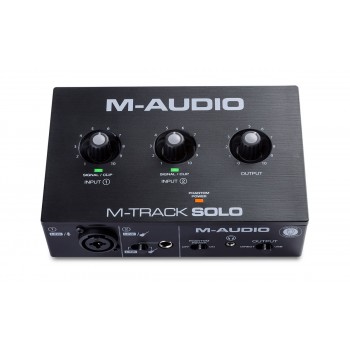 M-AUDIO M-Track Solo USB Audio interface Crystal preamplifier 16 bit 48 kHz Black