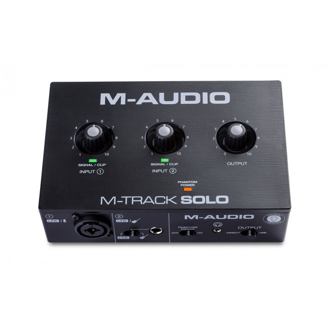 M-AUDIO M-Track Solo USB Audio interface Crystal preamplifier 16 bit 48 kHz Black M-AUDIO M-Track Solo USB Audio interface Crystal preamplifier 16 bit 48 kHz Black