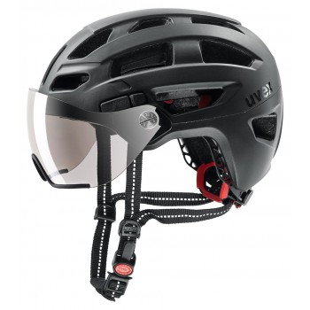 UVEX Finale visor bike helmet 56 61 cm, black matt