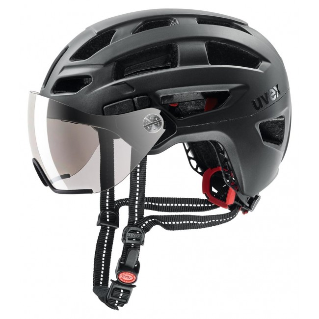 UVEX Finale visor bike helmet 56 61 cm, black matt
