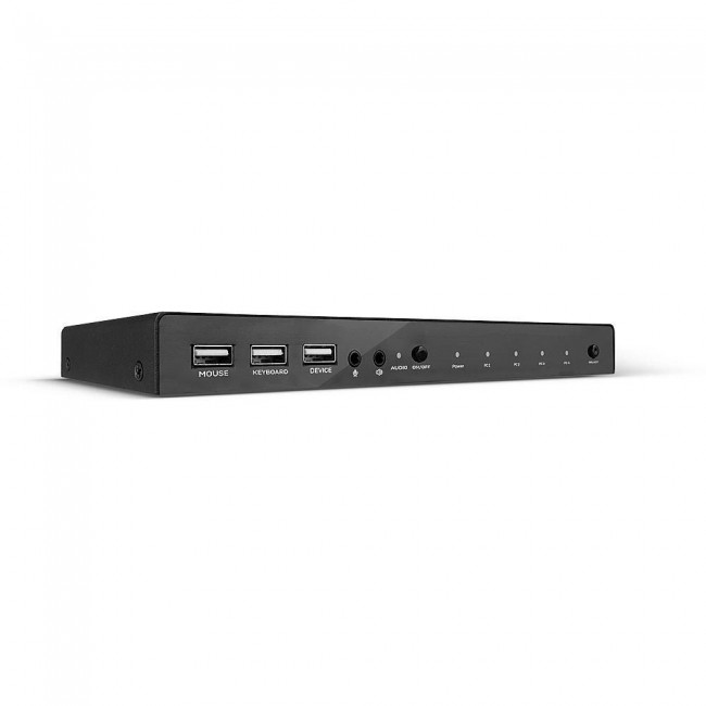 Lindy KVM Switch HDMI 18G, USB 2.0 & Audio, 4 Port Lindy KVM Switch HDMI 18G, USB 2.0 & Audio, 4 Port