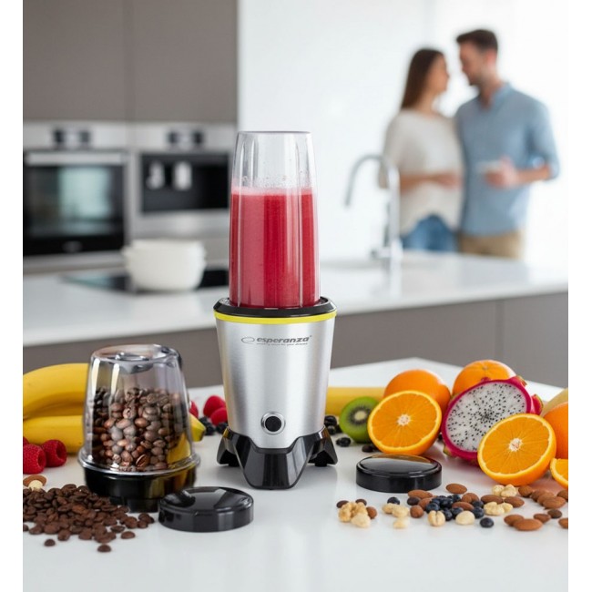 Esperanza EKM028 blender Tabletop blender 1000 W Black, Stainless steel