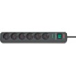 Brennenstuhl Eco-Line Black 6 AC outlet(s) 1.5 m