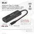 CLUB3D USB Gen2 Type-C to HDMI 8K60Hz or 4K120Hz HDR10+ with DSC1.2 with Power Delivery 3.0 Active Adapter M/F