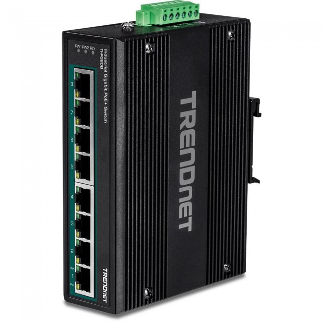 Trendnet TI-PG80B network switch Gigabit Ethernet (10/100/1000) Power over Ethernet (PoE) Black Trendnet TI-PG80B network switch Gigabit Ethernet (10/100/1000) Power over Ethernet (PoE) Black