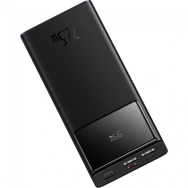Baseus Star-Lord Power bank with display 20000mAh, 22.5W, USB-A, USB-C, microUSB + USB-A/USB-C cable Black
