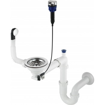 Siphon for 1-bowl granite sink - Space-Saver