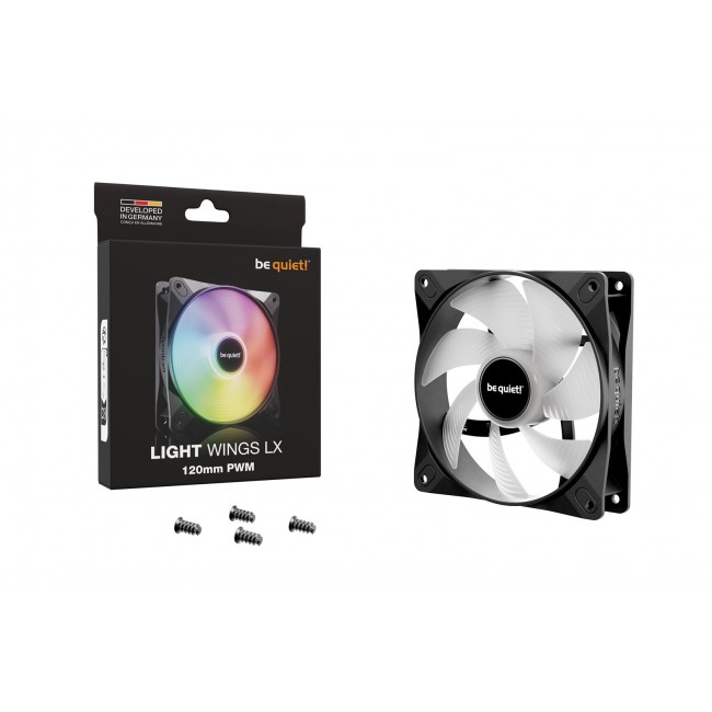 be quiet! LIGHT WINGS LX 120mm PWM Computer case Fan 12 cm Black 1 pc(s) be quiet! LIGHT WINGS LX 120mm PWM Computer case Fan 12 cm Black 1 pc(s)