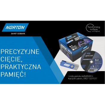 NORTON SHIELD. VULCAN 230 x 1,9mm 50/pc. A46S METAL+64GB USB MEMORY