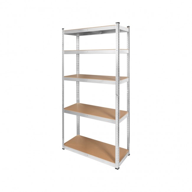 Rebel RB-1250 Metal Storage Rack Cabinet Shelves 175kg x5 180x90x40cm Galvanized Folding MDF Rebel RB-1250 Metal Storage Rack Cabinet Shelves 175kg x5 180x90x40cm Galvanized Folding MDF