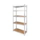 Rebel RB-1250 Metal Storage Rack Cabinet Shelves 175kg x5 180x90x40cm Galvanized Folding MDF Rebel RB-1250 Metal Storage Rack Cabinet Shelves 175kg x5 180x90x40cm Galvanized Folding MDF