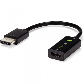 Techly IADAP DP-HDMIF8K video cable adapter 0.2 m DisplayPort HDMI Type A (Standard) Black