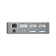 Conceptronic DONN25G 15-in-1 DisplayLink USB 3.2 Gen 2 Docking Station, Triple 4K60Hz Display, HDMI x 2, DisplayPort, USB-C 10Gbps x 2, USB-A 10Gbps x 2, USB-A 5Gbps x 2, SD, TF/MicroSD, GbE, Audio, DC in, Security Slot, PD 3.0