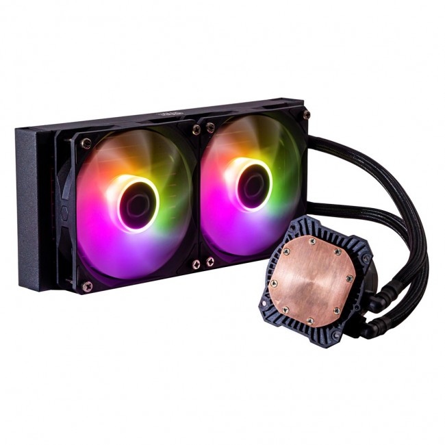 Cooler Master MasterLiquid 240L Core ARGB Processor Liquid cooling kit 12 cm Black Cooler Master MasterLiquid 240L Core ARGB Processor Liquid cooling kit 12 cm Black
