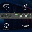 Qoltec Uninterruptible Power Supply (UPS) for RACK | 3kVA | 3000W | Power Factor 1.0 | LCD | EPO | USB | Online