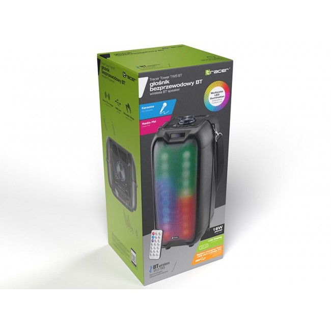 Tracer TRAGLO46925 portable/party speaker Stereo portable speaker Black 16 W Tracer TRAGLO46925 portable/party speaker Stereo portable speaker Black 16 W