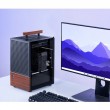 Jonsbo T6 PC Case, Mini-Tower, Mini-ITX, Tempered Glass, Wood, black