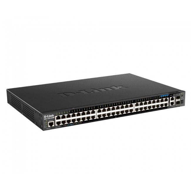 D-Link DGS-1520-52MP/E network switch Managed L3 Gigabit Ethernet (10/100/1000) Power over Ethernet (PoE) 1U Black