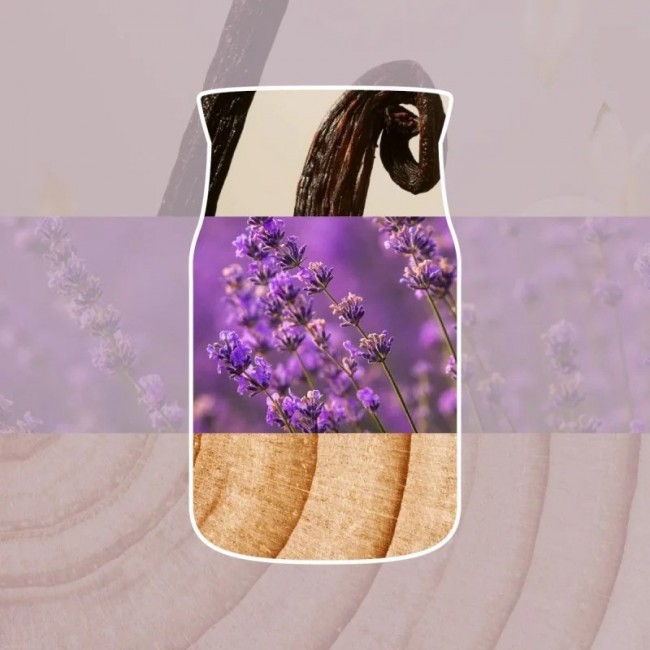 Scented candle YANKEE CANDLE DRIED LAVENDER & OAK 110 g small