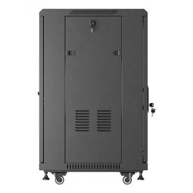 Lanberg FF01-6618-12B rack cabinet 18U Freestanding rack Black Lanberg FF01-6618-12B rack cabinet 18U Freestanding rack Black