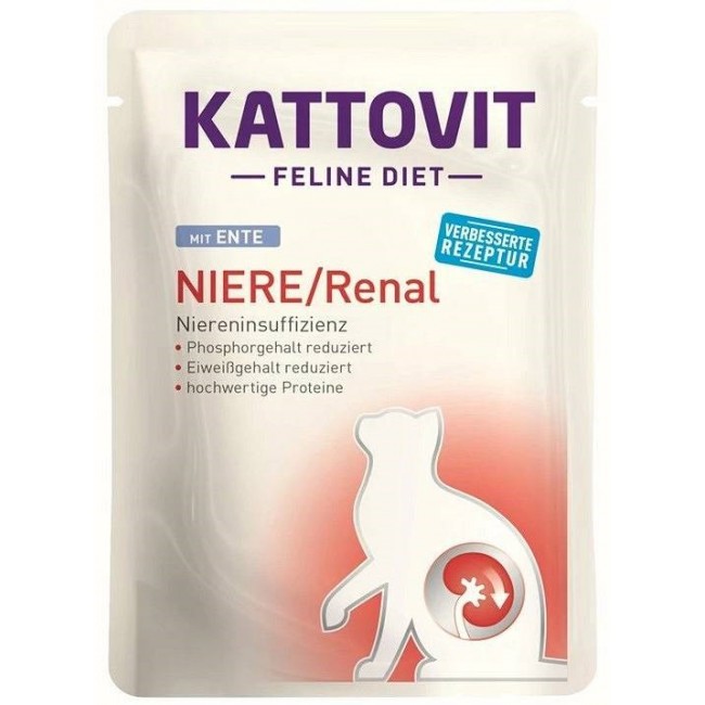 KATTOVIT Feline Diet Niere/Renal - wet cat food - 12 x 85g KATTOVIT Feline Diet Niere/Renal - wet cat food - 12 x 85g