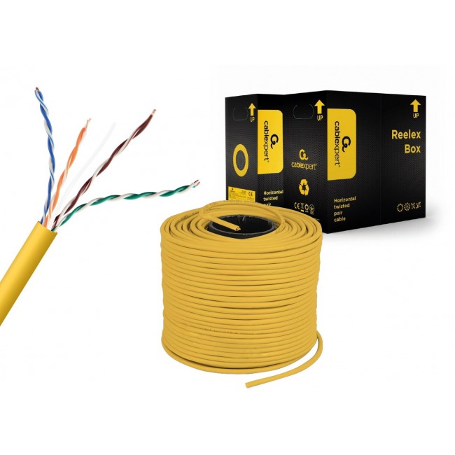 Gembird UPC-5004E-SOL-Y networking cable Yellow 305 m Cat5e U/UTP (UTP) Gembird UPC-5004E-SOL-Y networking cable Yellow 305 m Cat5e U/UTP (UTP)