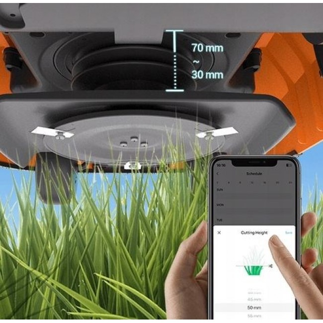 EZVIZ RM600 orange robotic lawn mower EZVIZ RM600 orange robotic lawn mower