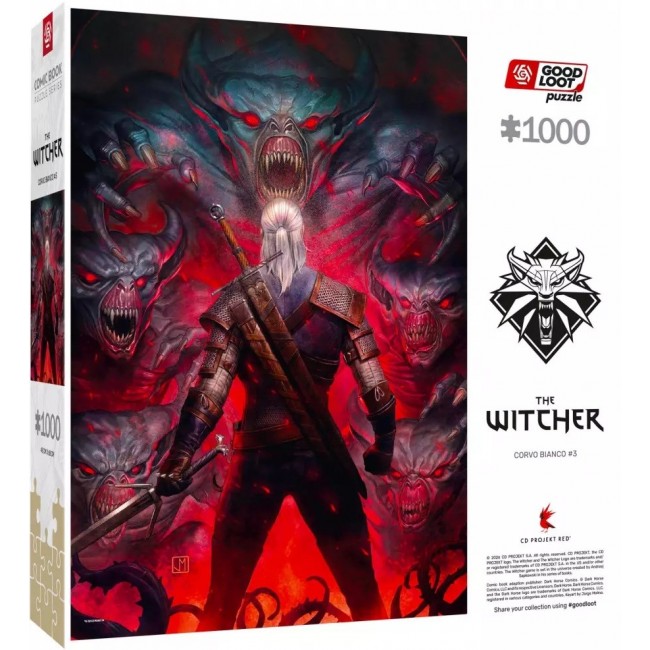 Puzzle Good Loot Comic Book - The Witcher: Corvo Bianco 1000 pc(s)