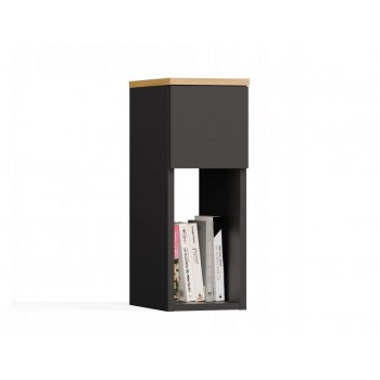 GALAX 20/1S BEDSIDE TABLE, ANTHRACITE/ARTISAN GALAX 20/1S BEDSIDE TABLE, ANTHRACITE/ARTISAN