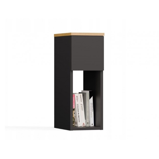 GALAX 20/1S BEDSIDE TABLE, ANTHRACITE/ARTISAN GALAX 20/1S BEDSIDE TABLE, ANTHRACITE/ARTISAN