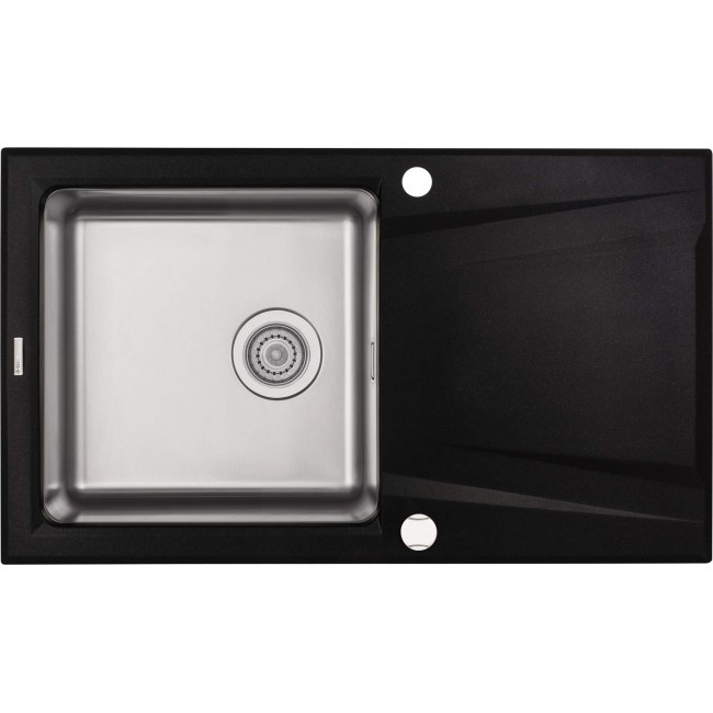 1-bowl granite-steel sink with drainer