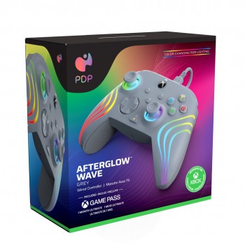PDP Afterglow Wave Grey USB Gamepad Analogue / Digital PC, Xbox One, Xbox Series S, Xbox Series X
