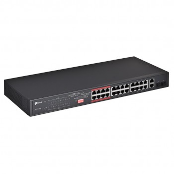 TP-Link 24-Port 10/100Mbps + 2-Port Gigabit Unmanaged PoE+ Switch