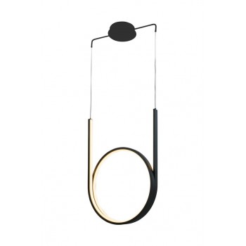 LUMINAIRE PENDANT 48W LED BLACK 2880LM
