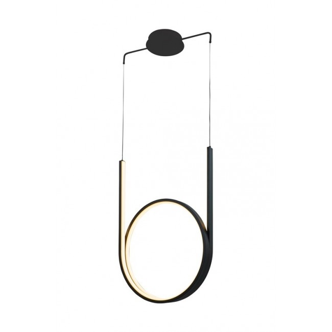 LUMINAIRE PENDANT 48W LED BLACK 2880LM