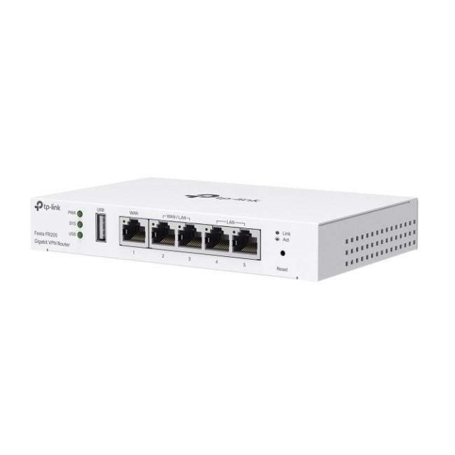 TP-Link Festa FR205 wired router 10 Gigabit Ethernet, 100 Gigabit Ethernet, Gigabit Ethernet White