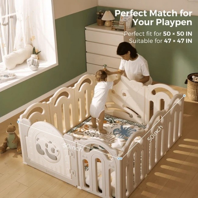 Momcozy Floor Play Mat Green Forest