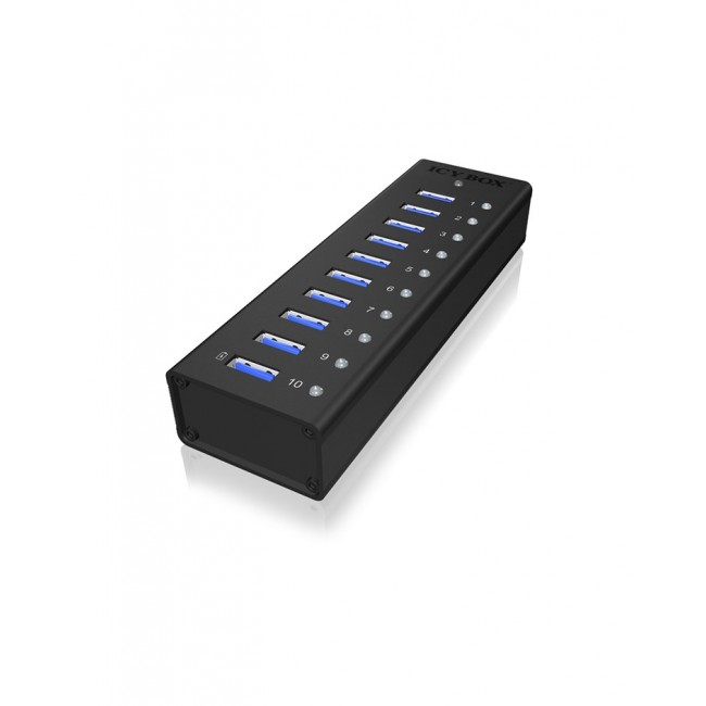 ICY BOX IB-AC6110 USB 3.2 Gen 1 (3.1 Gen 1) Type-B 5000 Mbit/s Black