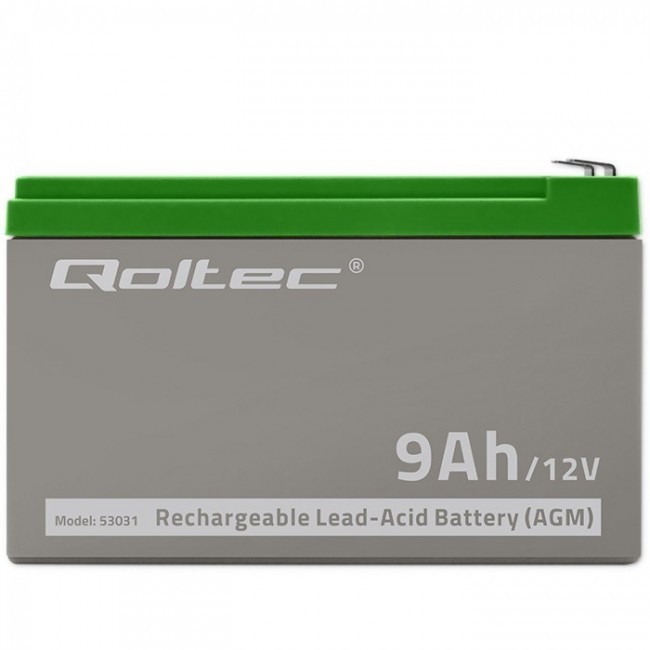 Qoltec 53031 AGM battery | 12V | 9Ah