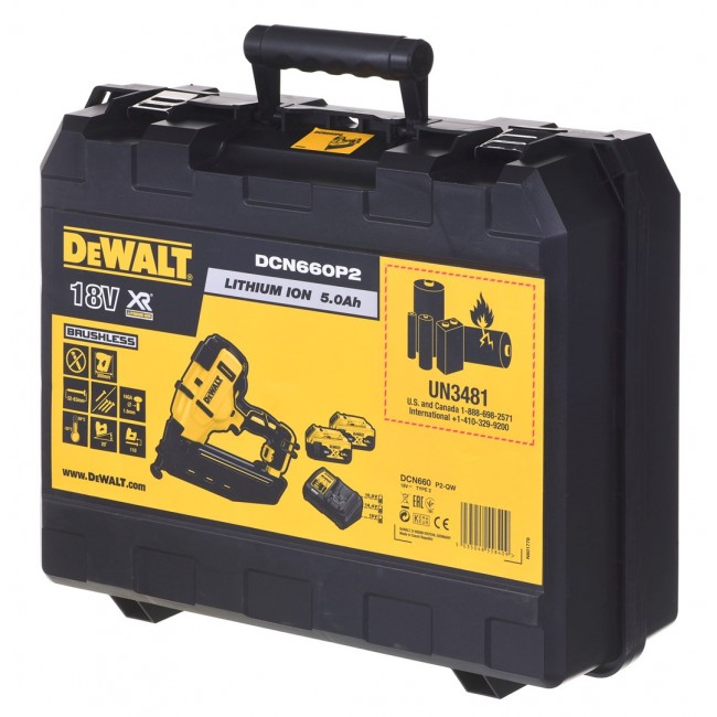DeWALT DCN660P2-QW XR LI-ION 18V 2 Speed Nailer with Brushless Motor DeWALT DCN660P2-QW XR LI-ION 18V 2 Speed Nailer with Brushless Motor