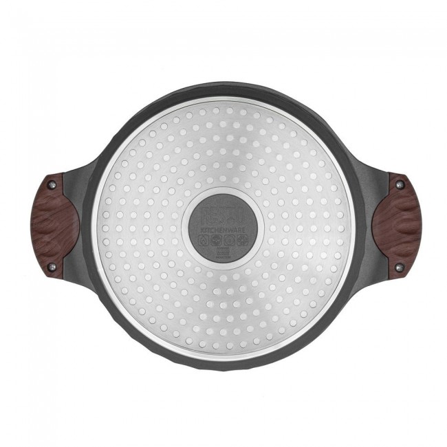 Resto Kitchenware Capella 4.6 L Round Black, Wood