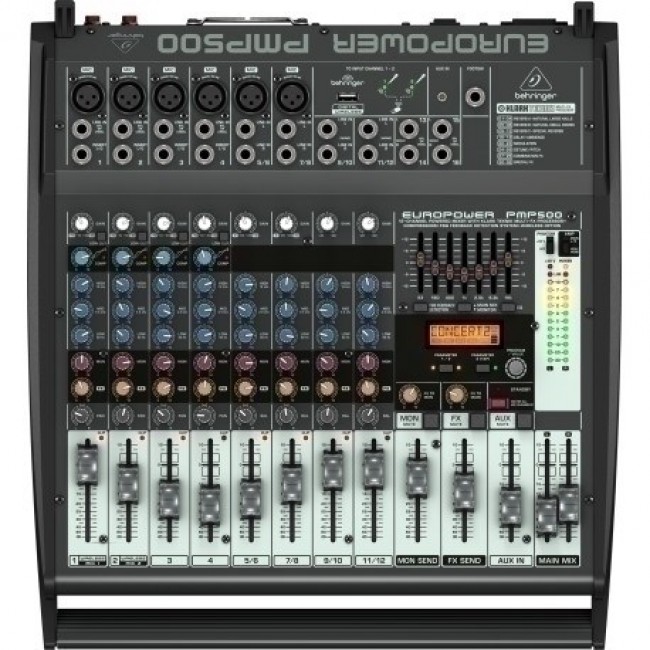 Behringer PMP500 audio mixer 12 channels 20 - 20000 Hz Behringer PMP500 audio mixer 12 channels 20 - 20000 Hz